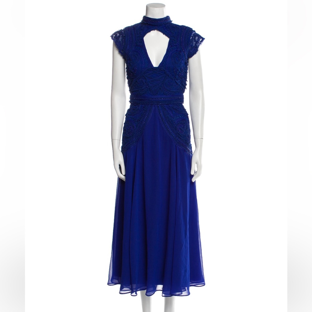 Karen Millen blue beaded dress